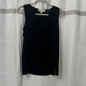 MICHAEL Michael Kors Black Sleeveless V-Neck Top